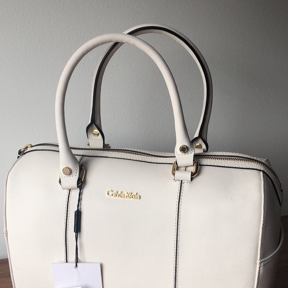 White Calvin Klein Satchel